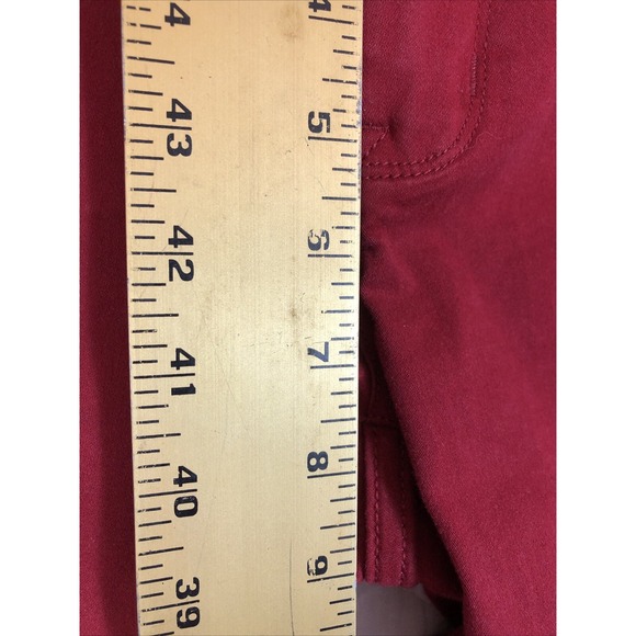 Maurice Pants Womens XS Deep Red Skinny Low Rise Jeans Jeggings Comfort Stretch - Picture 11 of 14